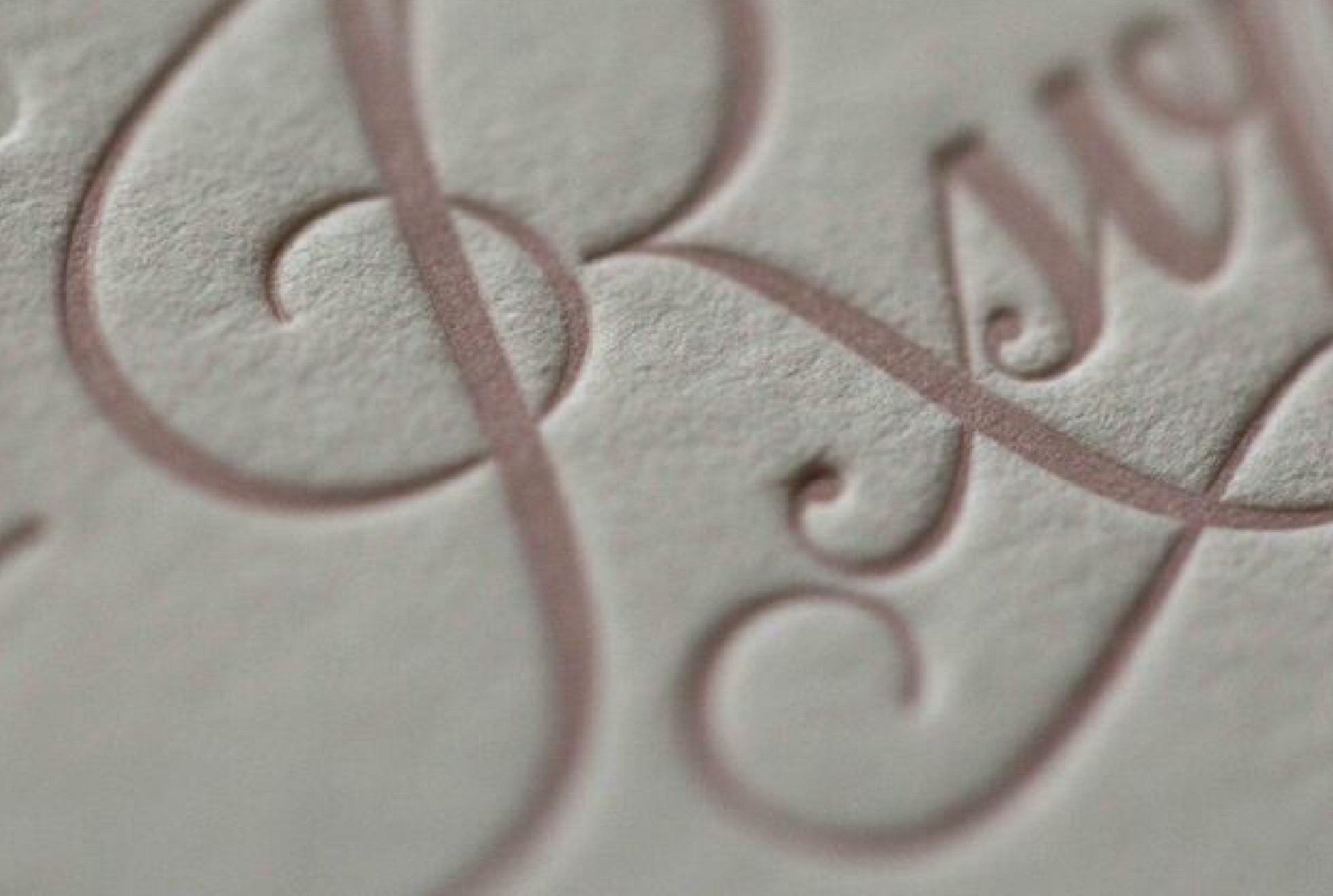 RSVP card Light Pink on Natural