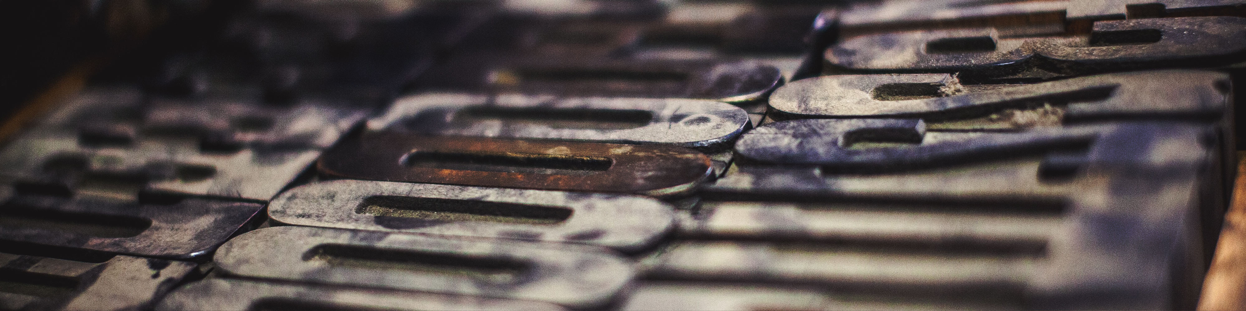 Letterpress Metal Letters and Numbers