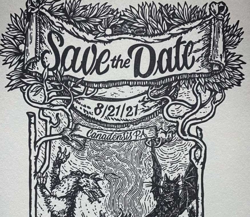 Save the Date Printed Card