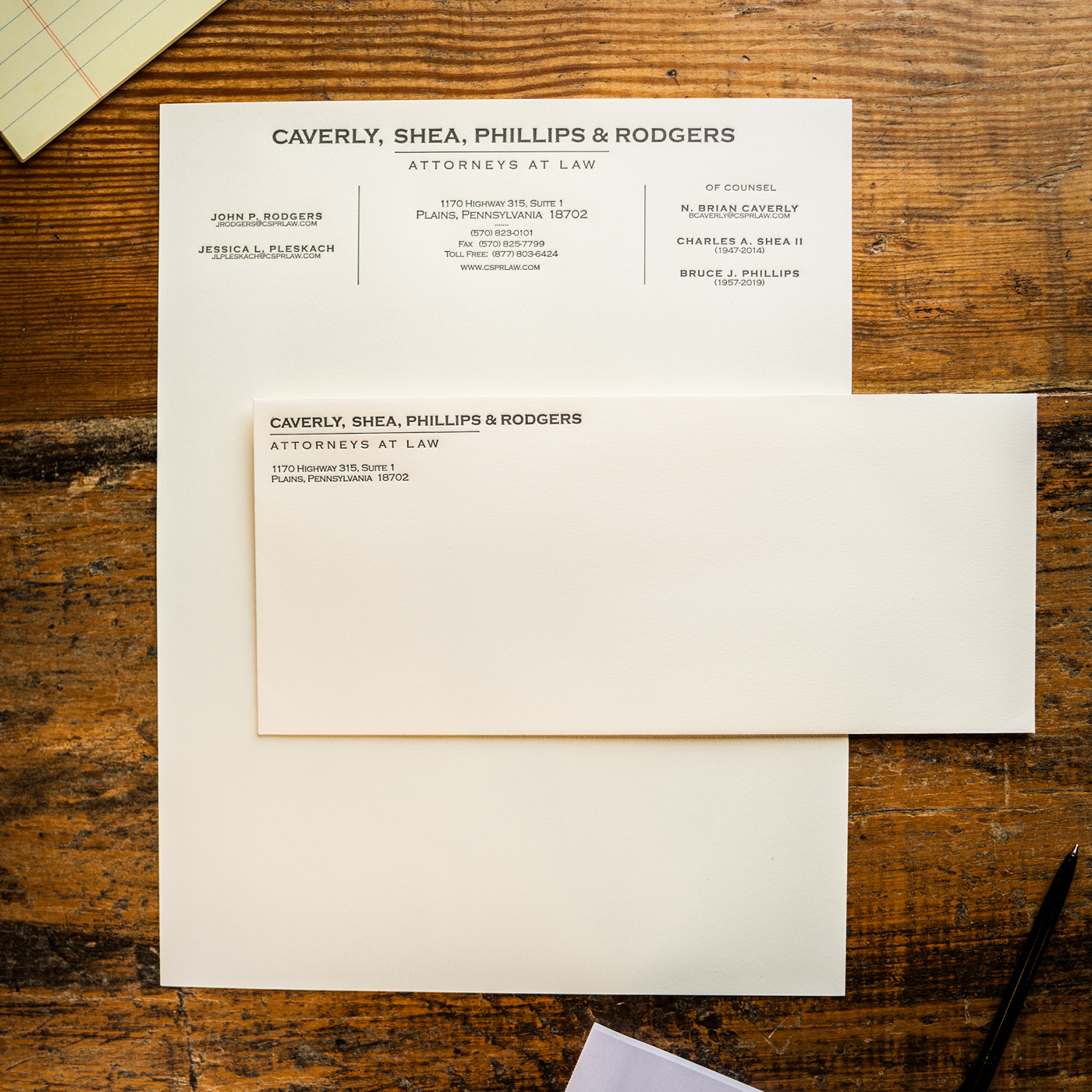 Customized Letterhead and envelope